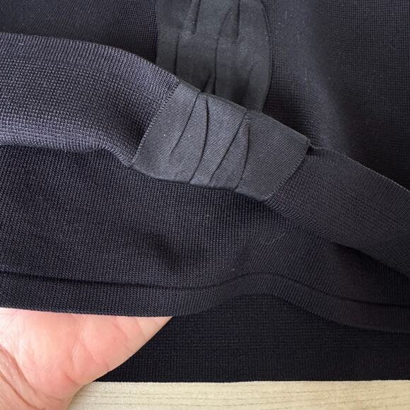 Vintage AKRIS for Bergdorf Goodman Silk Knit Knee Length Ribbon Dress - Picture 12 of 12